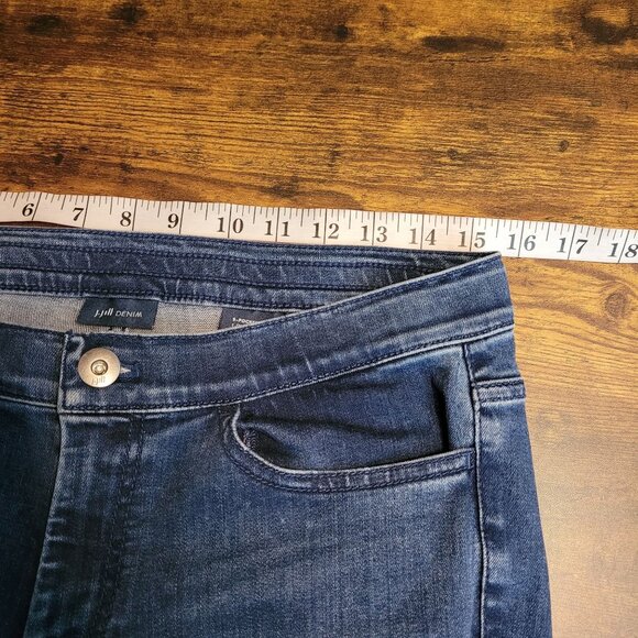 J Jill Jeans Sz 8 Legging 5 Pocket Mid Rise Medium Dark Wash Comfort Stretch - Picture 5 of 10